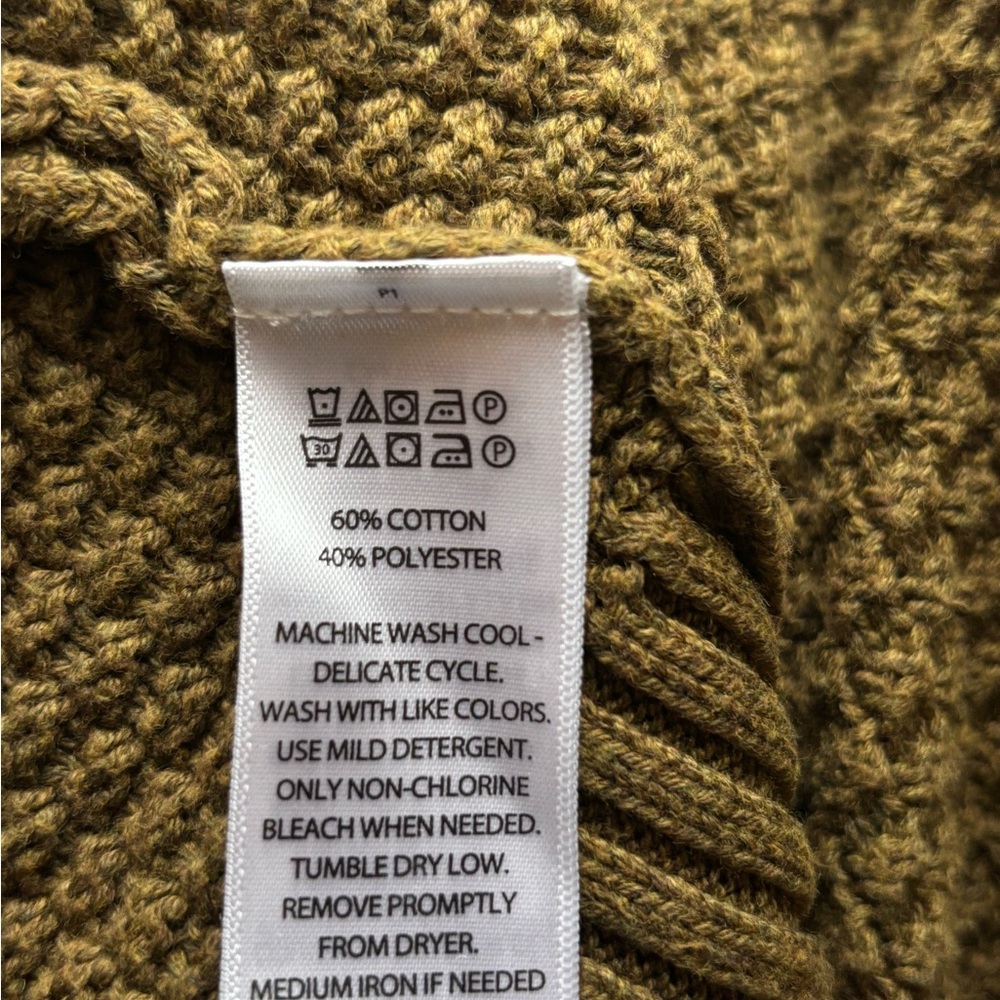 Max studio olive green cardigan size M - Picture 3 of 3